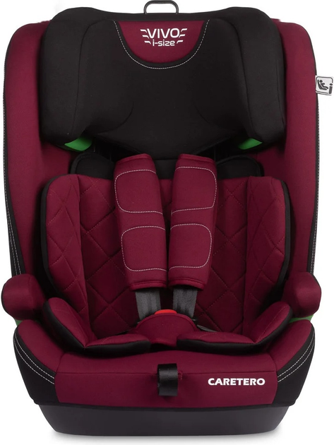 Fotelik samochodowy Caretero Vivo I-Size Isofix od 76 cm do 150 cm Burgundy TERO-2052 (5903076321725) - obraz 2