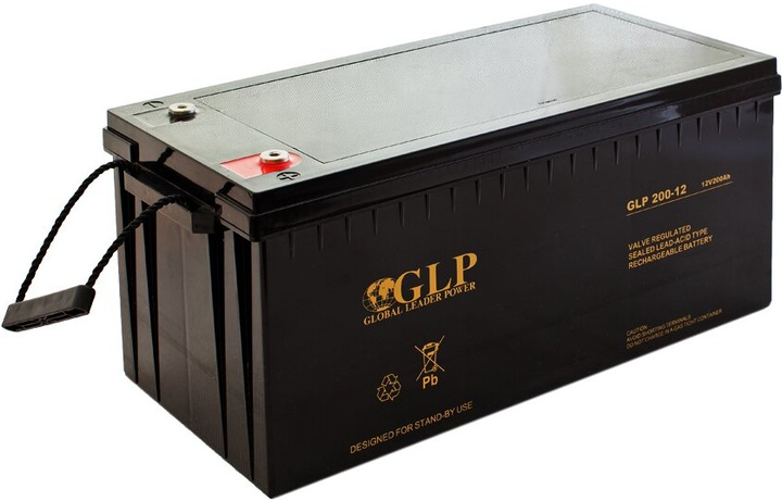 Акумуляторна батарея GLP 200-12 VRLA AGM 12 V 200 Ah M8 (5901885207100) - зображення 1