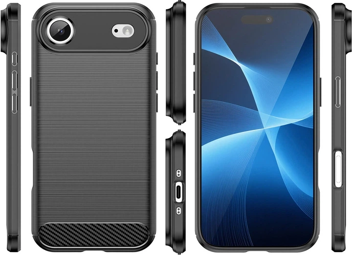 Etui plecki Hurtel Carbon Case do Apple iPhone Air Black (5907769379536) - obraz 2