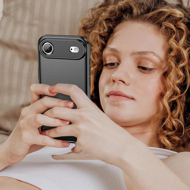 Etui plecki Hurtel Carbon Case do Apple iPhone Air Black (5907769379536) - obraz 8