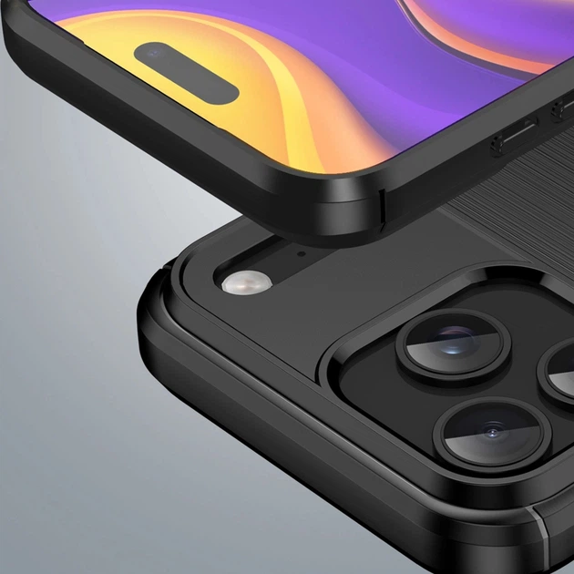 Etui plecki Hurtel Carbon Case do Apple iPhone 17 Pro Max Black (5907769379550) - obraz 7