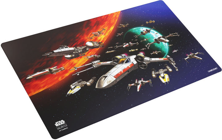 Ігровий килимок Gamegenic Star Wars Unlimited Card Game Game Mat Restore Freedom 61 см x 35 см (4251715419328) - зображення 1