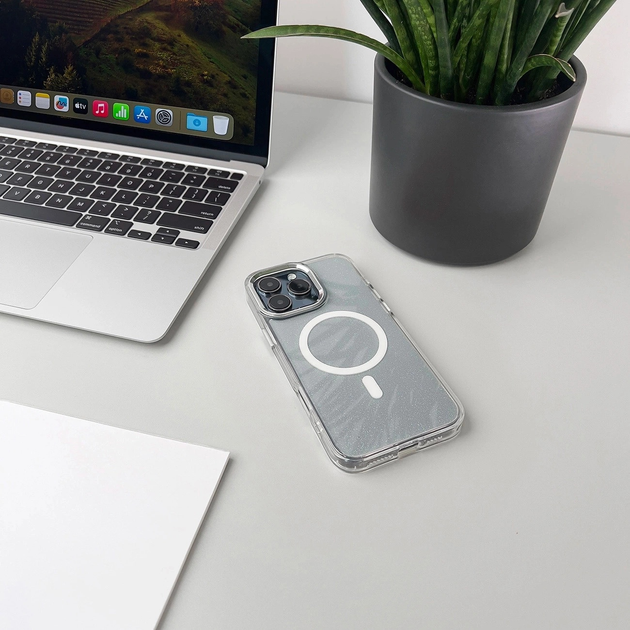 Панель Hurtel Glitter Case MagSafe Compatible для Apple iPhone 17 Semi-Transparent (5907769380389) - зображення 5
