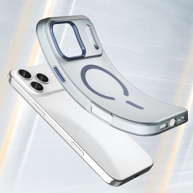 Etui Hurtel Magnetic Abrasive do Apple iPhone 17 Pro Max Niebieski (5907769379796) - obraz 6