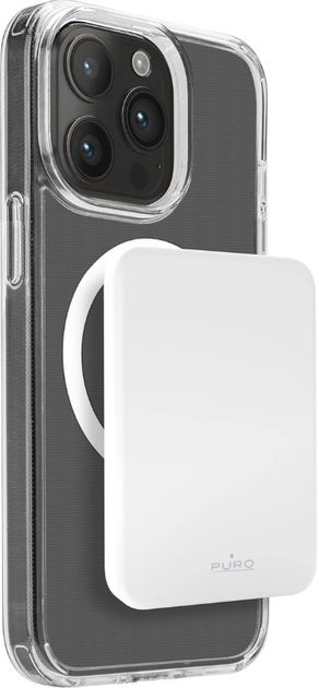 Powerbank Puro Slim Power Mag 4200mAh 15.6W White (8018417464997) - obraz 1