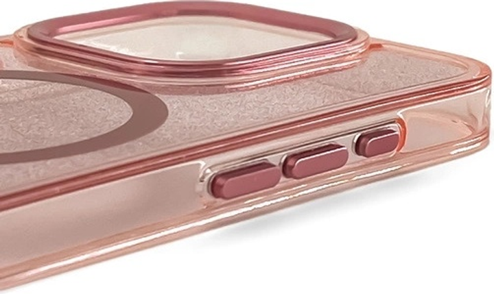 Панель Hurtel Glitter Case with MagSafe для Samsung Galaxy S25 Edge Pink (5907769376320) - зображення 4