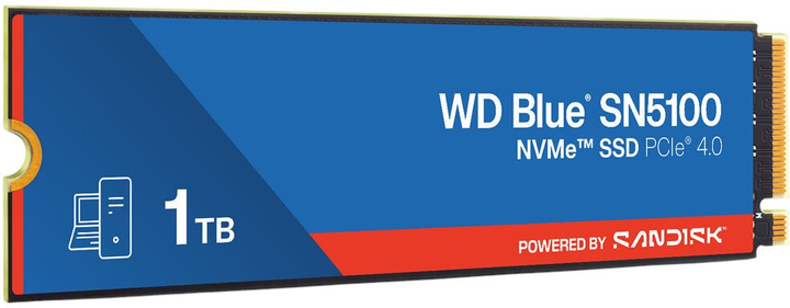 Dysk SSD Western Digital SN5100 1TB M.2 2280 NVMe PCIe 4.0 x4 3D CBA NAND (WDS100T5B0E-00CPE0) - obraz 2