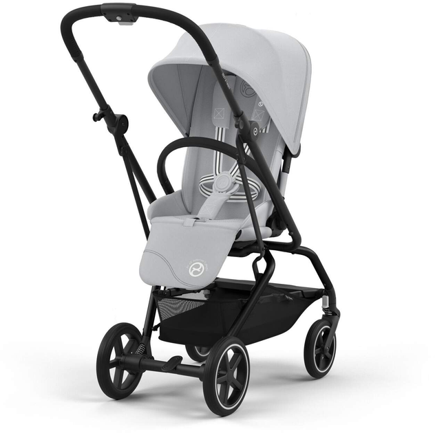 Прогулянкова коляска спортивна Cybex Eezy S Twist+ 2 SLV Fog Grey Gold 525000181 (4063846450282) - зображення 2