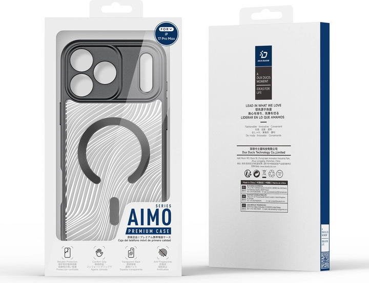 Панель Dux Ducis AIMO Mag Case для Apple iPhone 17 Pro Black (6978943380241) - зображення 3