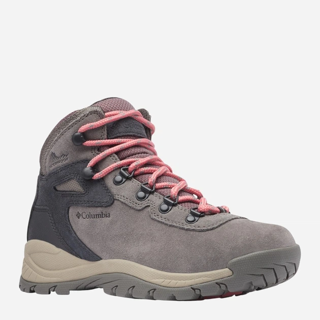 Buty trekkingowe damskie niskie Columbia Newton Ridge Plus Waterproof Amped 1718821009 38 (7US) Szary/Różowy (195981616644) - obraz 3
