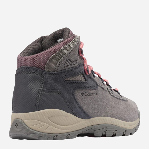 Buty trekkingowe damskie niskie Columbia Newton Ridge Plus Waterproof Amped 1718821009 41 (10US) Szary/Różowy (195981616569) - obraz 8