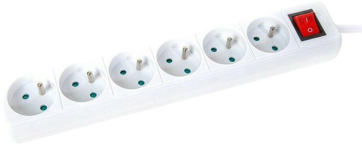 Listwa zasilająca Omega 16A 5 m 6 gniazd White (5907595460859) - obraz 1