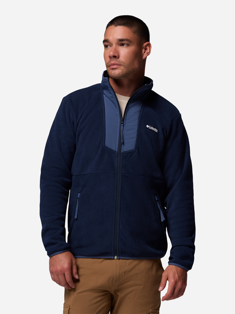 Толстовка на флісі на блискавці чоловіча Columbia Sequoia Grove Fz Fleece 2095891463 XL Темно-синя (198711133282) - зображення 5