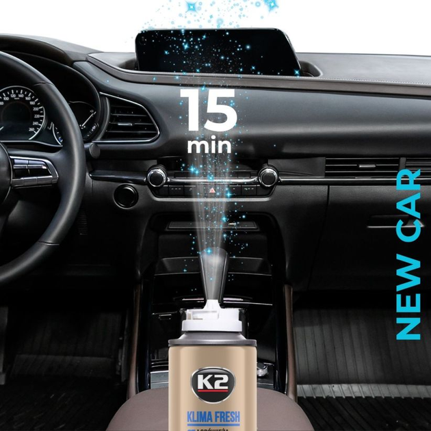 Środek do odświeżania klimatyzacji K2 KLIMA FRESH NEW CAR 150 ml (5906534021465) - obraz 8
