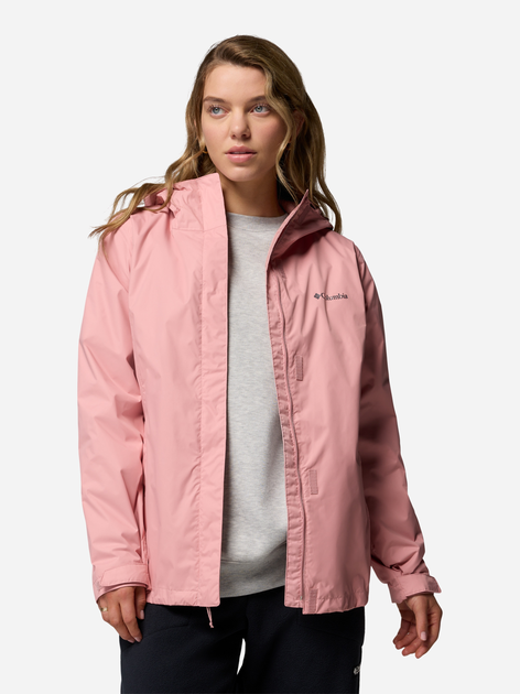 Kurtka wiatrówka damska z kapturem Columbia Arcadia Ii Jacket 1534115659 XS Różowa (198711145018) - obraz 8