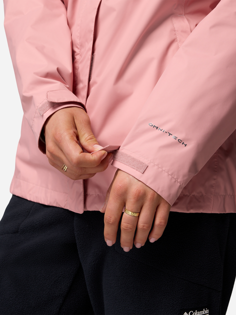 Kurtka wiatrówka damska z kapturem Columbia Arcadia Ii Jacket 1534115659 XS Różowa (198711145018) - obraz 10