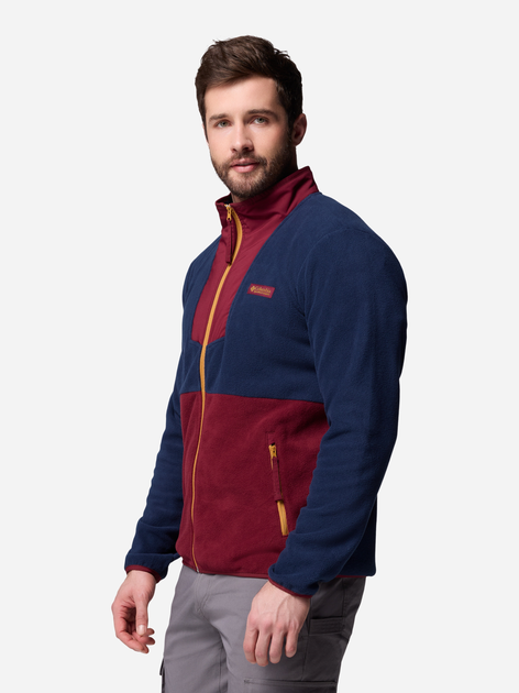 Толстовка на флісі на блискавці чоловіча Columbia Sequoia Grove Fz Fleece 2095891624 M Темно-синя (198711133107) - зображення 4