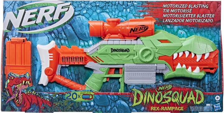 Blaster Hasbro Nerf Rex-Rampage (F0807) (955555911384533) - Outlet - obraz 1
