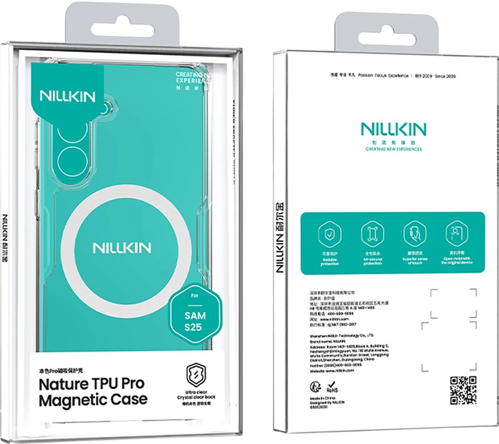 Etui Nillkin Nature TPU Pro Magnetic Case do Samsung Galaxy S25 Przezroczysty/Biały (6902048289826) - obraz 6