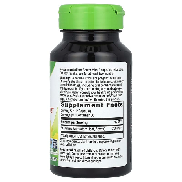 Зверобой, Nature's Way, 350 мг, 100 капсул (NWY-17300) - изображение 2