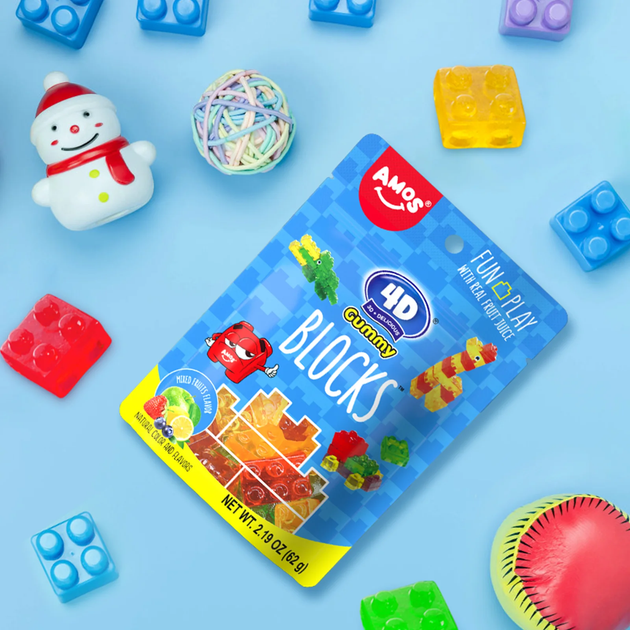 Желейные конфеты 4D Block Gummy в форме лего 72 г - Фото 4 Желейные конфеты 4D Block Gummy в форме лего 72 г - изображение 4