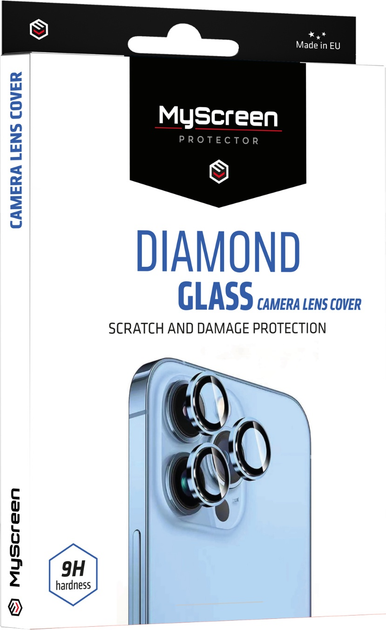 Захисне скло MyScreen DIAMOND GLASS CAMERA LENS COVER для Apple iPhone 17 Pro Black (MD10445 DGCLC BLACK) - зображення 1