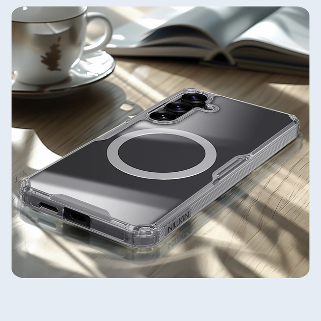 Etui Nillkin Nature TPU Pro Magnetic Case do Samsung Galaxy S25 Plus Przezroczysty/Biały (6902048289833) - obraz 10