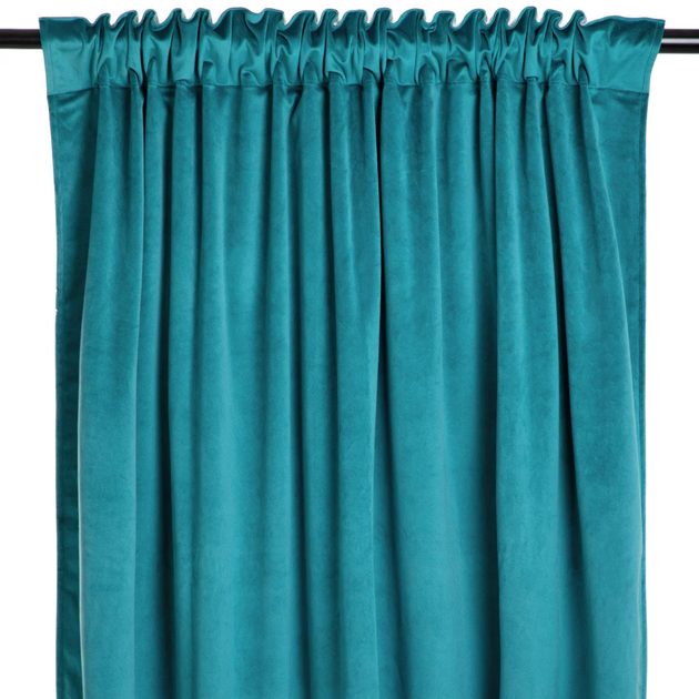 Zasłona Homla Zienna Essentials zaciemniająca welwetowa Ciemnozielona 140 x 250 cm (5904183886251) - obraz 5
