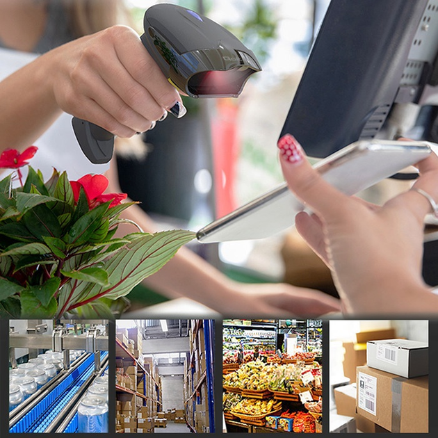 Bezprzewodowy skaner kodów kreskowych Qoltec 1D 2D USB 2.4G (5901878508566) - obraz 7