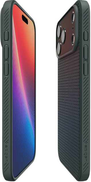 Etui Spigen Liquid Air na iPhone 17 Pro Dark Green (8800283314656) - obraz 8