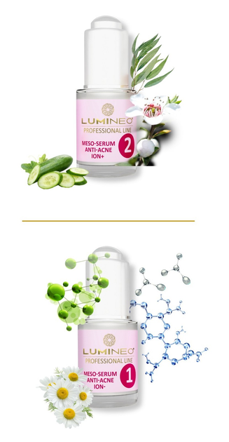 Набір сироваток для обличчя Lumineo Galvanic Meso Anti-Acne від висипань 2 x 15 мл (5904726872673) - зображення 3