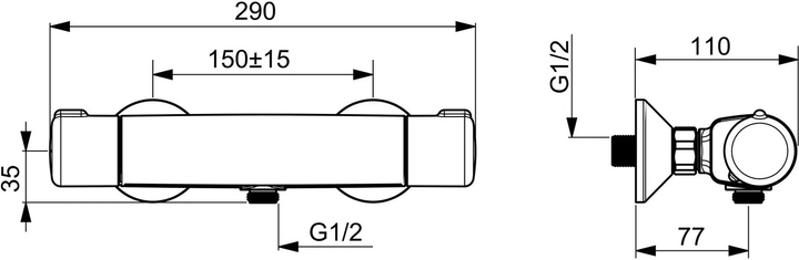 Змішувач для душу Oras Nova 7460U - зображення 2