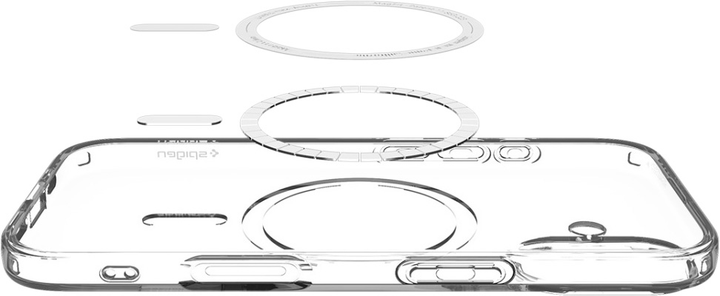 Etui plecki Spigen Liquid Crystal MagSafe do Apple iPhone 17 Transparent/White (8800283315295) - obraz 5
