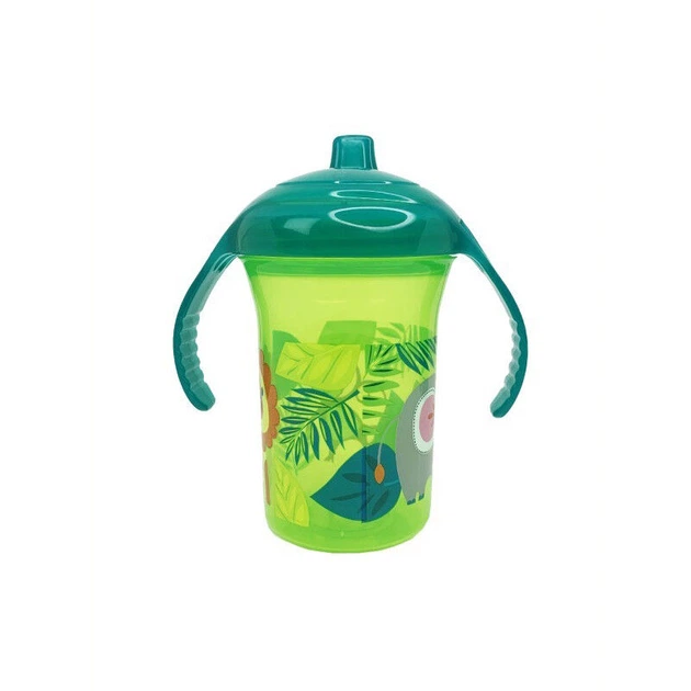 Пляшечка пластикова з ручками "Мавпа" Mega Zayka 250 мл MGZ-0323(Green) - изображение 2