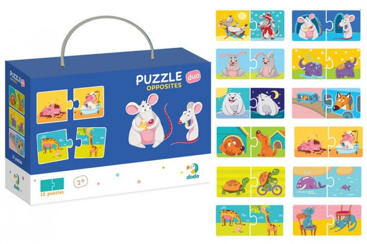 Дитячі пазли Протилежності DoDo Toys , 24 елементи 300151 - зображення 2