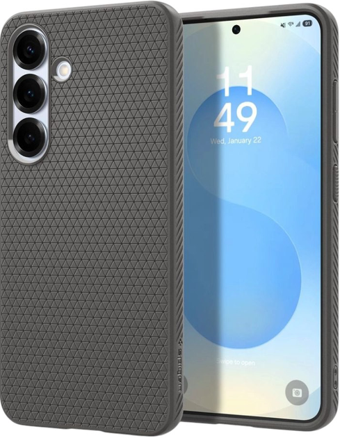 Панель Spigen Liquid Air для Samsung Galaxy S25 Plus Grey (8809971238113) - зображення 1