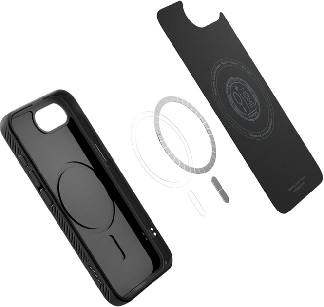 Etui Spigen Liquid Air Mag na iPhone 16e Black (8809971239813) - obraz 7