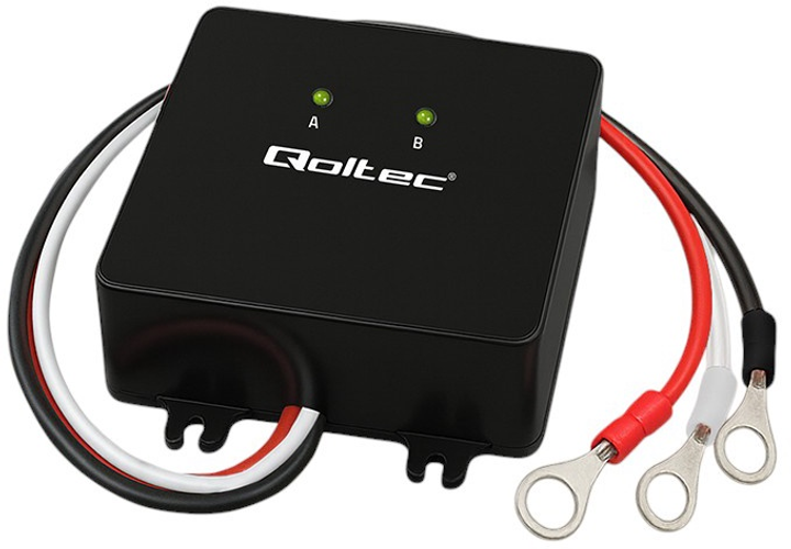 Балансир напруги Qoltec 24 В для акумуляторів 2 x 12 В LiFePO4, AGM, GEL (5901878510972) - зображення 2