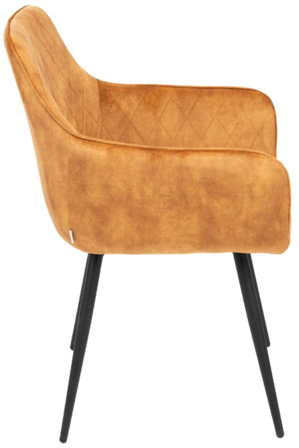 Krzesło do kuchni i salonu HOMLA 894461 SATORI 57 x 59 x 84 cm Musztardowe (5904183894461) - obraz 2