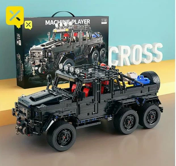 Конструктор MERCEDES-BENZ G63 AMG 6x6, 3300 деталей, 1:8, коллекционная модель (RAEL LE-J901 Black) - изображение 3