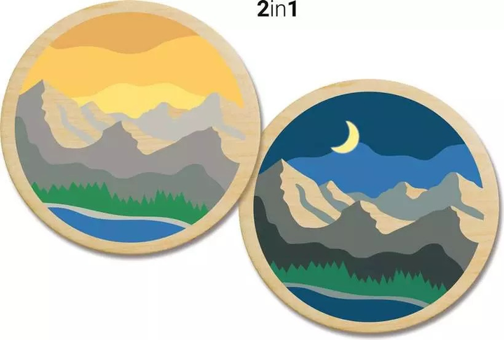 Malowanie po numerach Ravensburger CreArt Wooden Góry 20 cm (4005556259236) - obraz 2