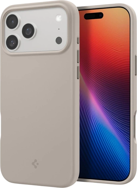 Панель Spigen Silicone Fit MagSafe для Apple iPhone 17 Pro Max Stone  (8800283314045) - зображення 1