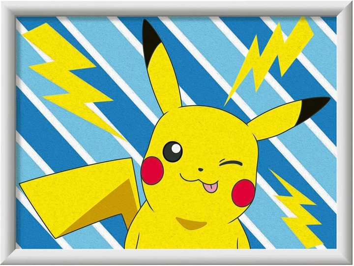 Malowanie po numerach Ravensburger CreArt Pikachu 26.5 x 20 cm (4005556255566) - obraz 2