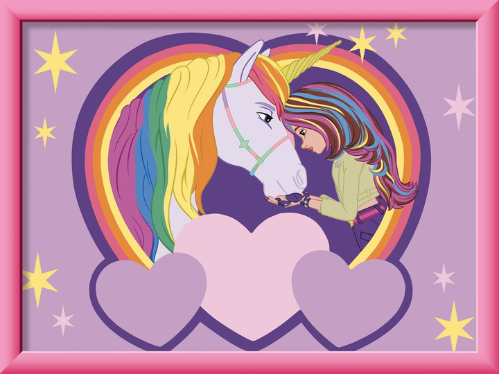 Malowanie po numerach Ravensburger Creart dla dzieci: Unicorn Academy 18 x 24 cm (4005556258925) - obraz 3