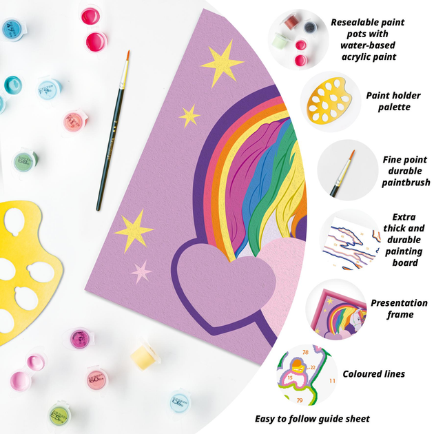 Malowanie po numerach Ravensburger Creart dla dzieci: Unicorn Academy 18 x 24 cm (4005556258925) - obraz 6