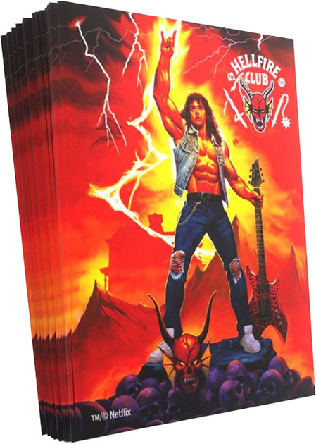 Протектори для карт Gamegenic Stranger Things - Hellfire Club Art Sleeves - Eddie Munson (4251715413340) - зображення 3