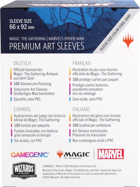 Протектори для карт Gamegenic Magic the Gathering - Marvel's Spider-Man - Swamp (4251715421956) - зображення 3