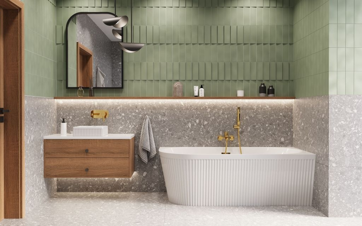 Bateria wannowa Invena Glamour Złota - obraz 4