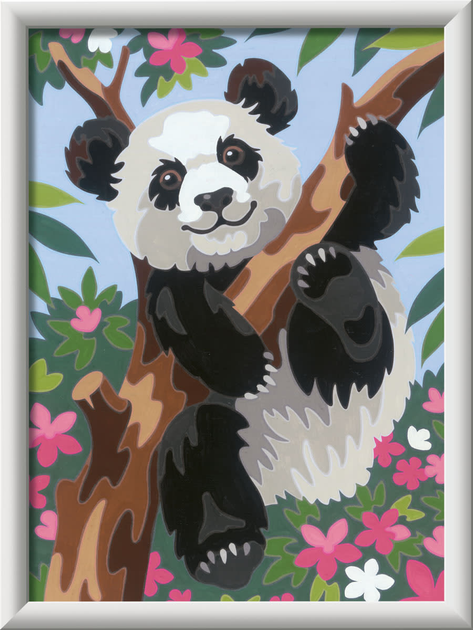Malowanie po numerach Ravensburger Creart dla dzieci: Panda 18 x 24 cm (4005556202614) - obraz 2