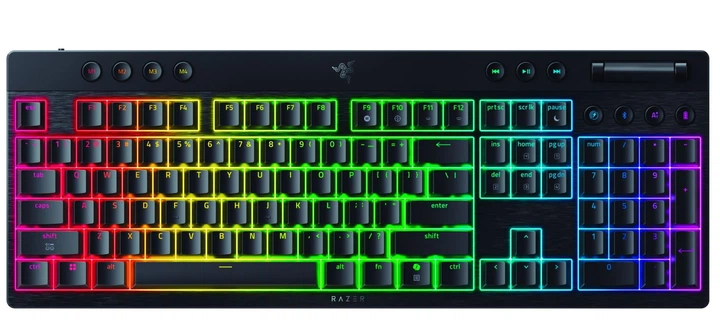 Клавиатура Razer BlackWidow V4 Low-Profile Green switch (RZ03-05270100-R3M1) - Фото 1 Клавиатура Razer BlackWidow V4 Low-Profile Green switch (RZ03-05270100-R3M1) - изображение 1